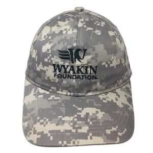 AMC Baseball Cap Gray Digital Camo Wyakin Foundation Meritor OSFM Hat 6-Panel